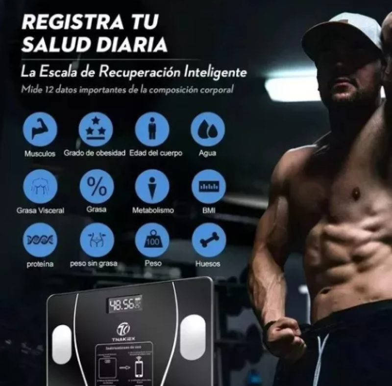 Comprar Bascula Digital Bluetooth en Electroshopy